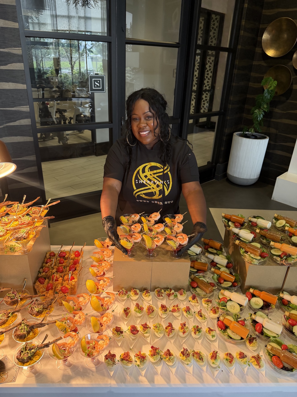 Appetizer Package catering setup