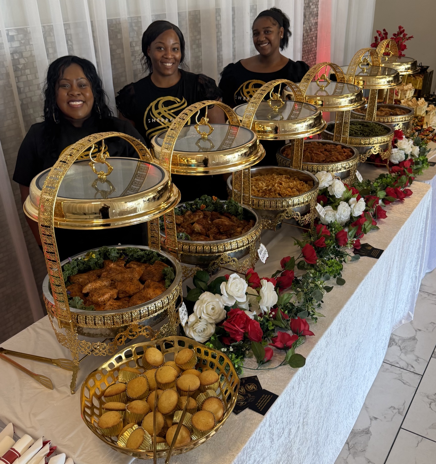 Platinum catering setup